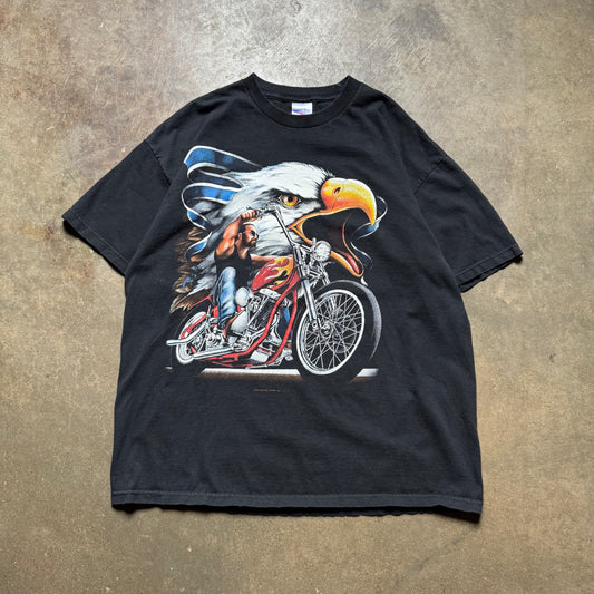 Vintage 90's Sturgis Biker Eagle  T-Shirt - XL