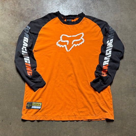 Vintage 2000's Y2K Fox Racing Long Sleeve Shirt - XL