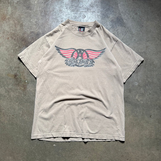 Vintage 90's Aerosmith World Tour Band T-Shirt - XL