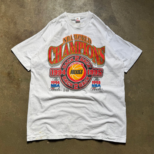 Vintage 90's NBA Houston Rockets Championship T-Shirt - XL