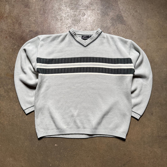 Vintage 2000's Y2K Extreme Striped Sweatshirt - L