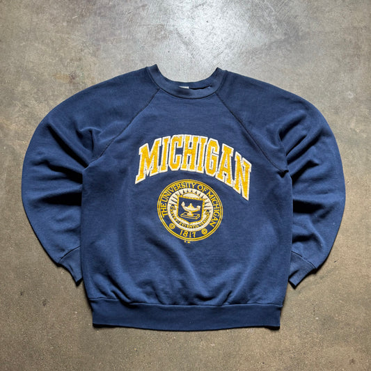 Vintage 90's University of Michigan Sweater - L
