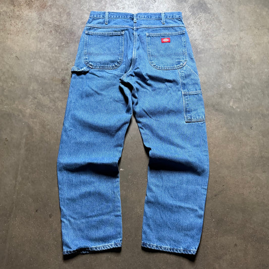 Vintage 90's Dickies Denim Carpenter Jeans - 34x32