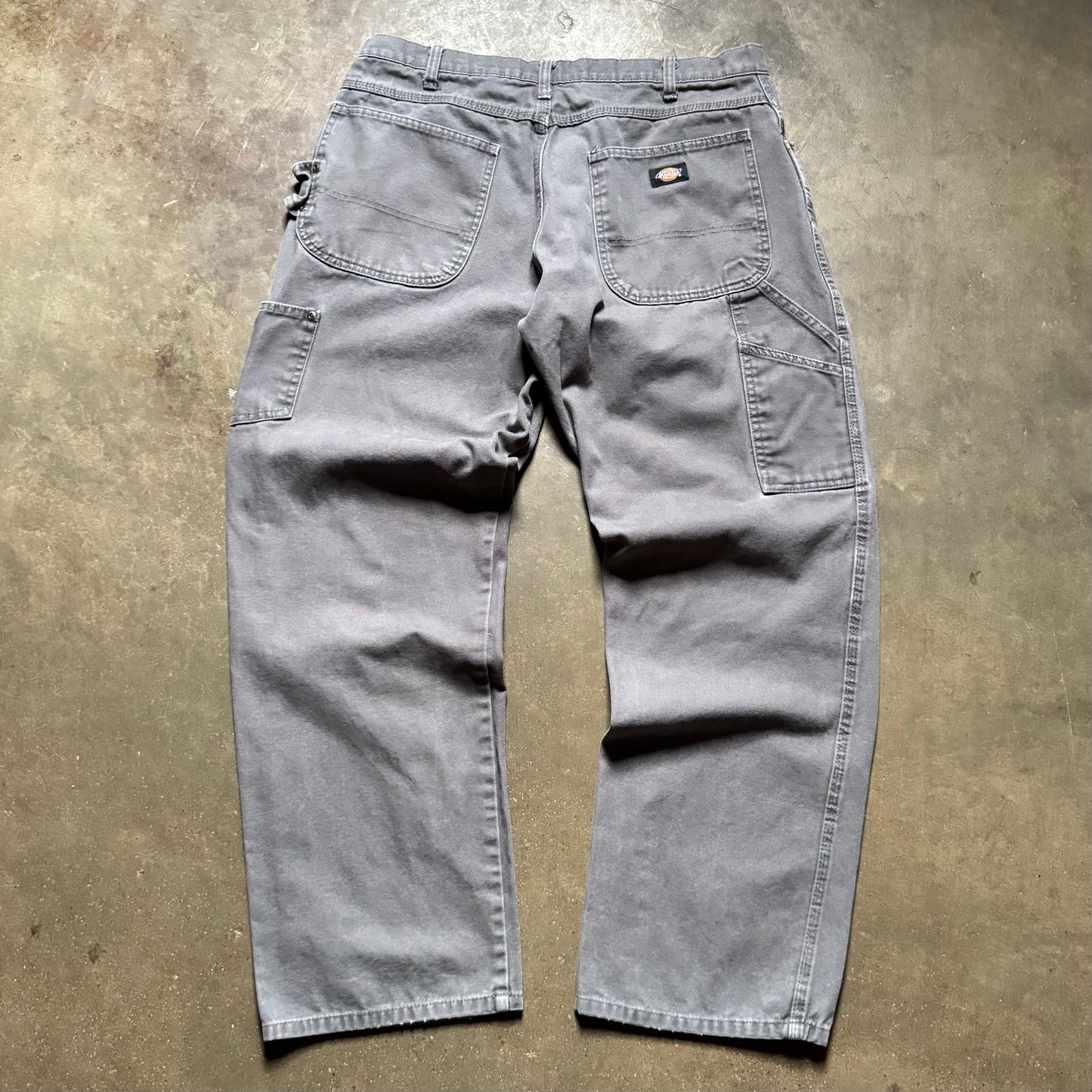 Vintage 90's Dickies Gray Carpenter Pants - 36x32