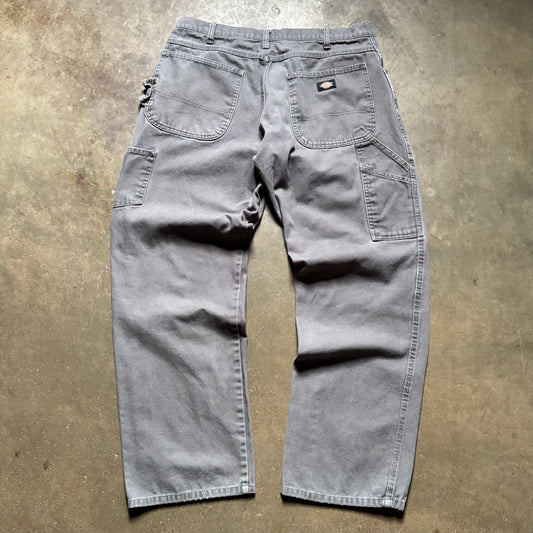 Vintage 90's Dickies Gray Carpenter Pants - 36x32